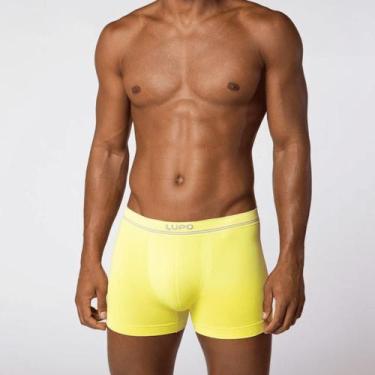 Imagem de Cueca Lupo Boxer Microfibra Sem Costura 436-004, Amarelo, GG