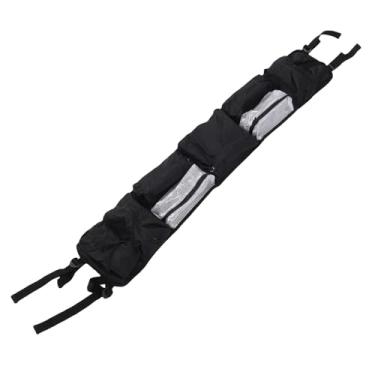 Imagem de Jiawu Caixa de Organizador de Gaiola de Rolo UTV, Bolsa de Engrenagem de Armazenamento Traseiro de Carga Com Vários Bolsos, Bolsa de Teto Com Zíper, para Polaris Rzr, Pioneiro