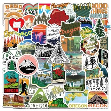 Imagem de Pacote de grafite Oregon, 50 peças, adesivos legais de viagem, adesivos de vinil à prova d'água para garrafas de água, laptop, bagagem, adolescentes adultos, teclados, mochilas, skates, bagagem