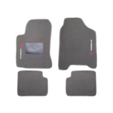 Imagem de Kit Tapete Carpete Toyota Corolla 2003 Até 2008 Cinza