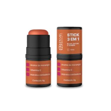 Imagem de stick 3 em 1 Blush, batom e sombra em bastão cor Kona (peach)