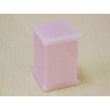 Imagem de Porta Algodão/Porta Cotonetes em Acrílico Com Strass Rosa Decor Acrílicos