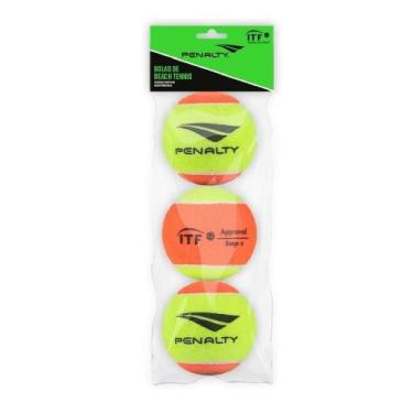 Imagem de Bola de beach tennis oficial penalty xxii kit 3 unidades, Único, Amare