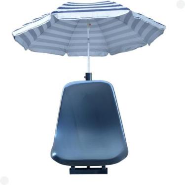 Imagem de Cadeira Anatômica Tipo Concha Com Suporte De Guarda Sol - Riomar Equip
