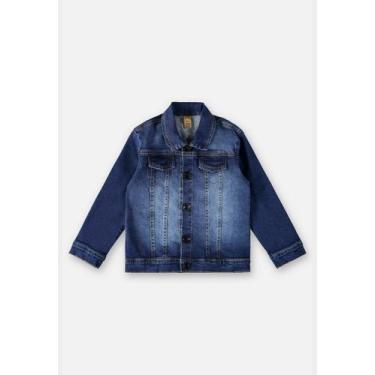 Imagem de Jaqueta Jeans Infantil Menino Up Baby, Azul, 2