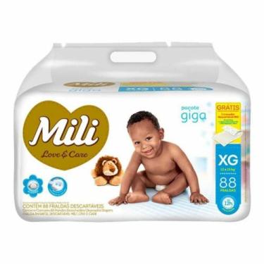 Imagem de Fralda Mili Love e Care Giga XG 88 unidades, Azul