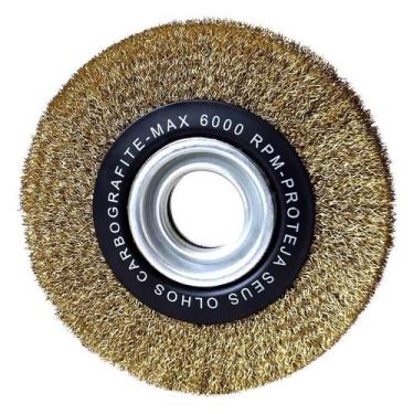 Imagem de Escova de Aço Circular Ondulada 6" x 3/4" - Carbografite 012257612