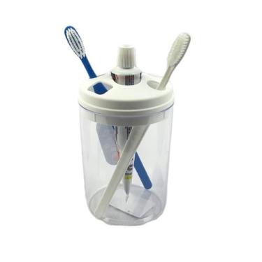 Imagem de Porta Escova De Dente Creme Dental Sem Tampa Acessório Pia Banheiro On