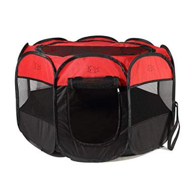 Imagem de Rarasy Cercadinho para animais de estimação – cercadinho de malha ao ar livre e caneta de exercícios para casa playground para cães e gatos