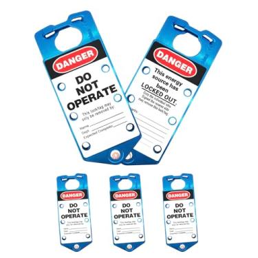 Imagem de BULANGDI Pacote com 5 ferrolho com 6 furos, design azul