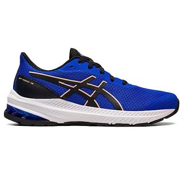 Imagem de ASICS Tênis de corrida infantil GT-1000 12 Grade escolar, Ilusão azul/preto, 17