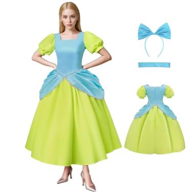 Imagem de Bvxmsel Fantasia Evil Stepsisters Drizella Anastasia Cosplay Fantasia de princesa de Halloween para mulheres adultas PP