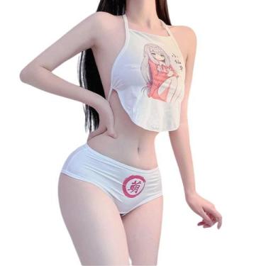 Imagem de Conjunto de lingerie SINROYEE Sexy Cosplay Japonês Anime Lolita