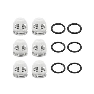 Imagem de Kit de 6 válvulas de retenção de bomba de lavadora de pressão com anéis de vedação para bombas RCA, RCV, RCVU, RCV substitui AR2186