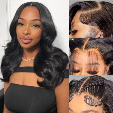 Imagem de Peruca BEULADY Bob 16 polegadas 200 Density Body Wave HD Lace Front