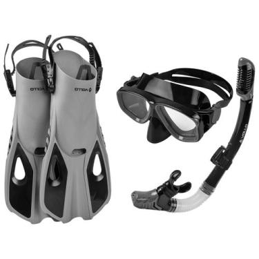 Imagem de Kit de Mergulho Vollo Máscara + Snorkel - Nadadeira 40 a 45 - Vollo Sp
