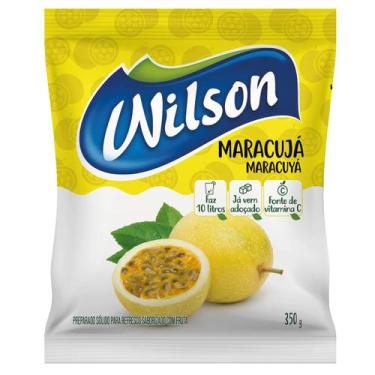 Imagem de Refresco Suco em Pó Wilson Sabor Maracuja 1 Sachê Unitário de 350g Ado