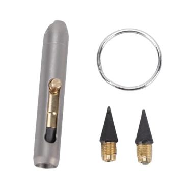 Imagem de Hilitand Ti Portátil Ti Keychain Pen Titanium Ligy LEGOM Ferramenta de Escrita Com Ponta de Grafite Eterna para Desenho de Desenho de Desenho Notas de Viagem