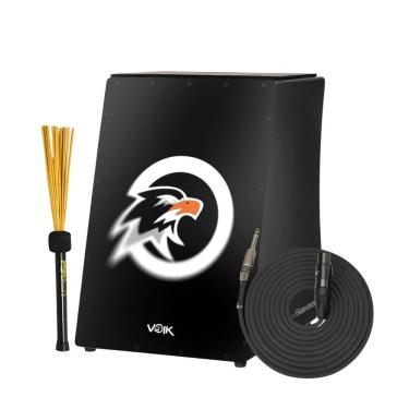 Imagem de Cajon Elétrico Preto Com Vassourinha Standard C80 AG OG Voik By FSA