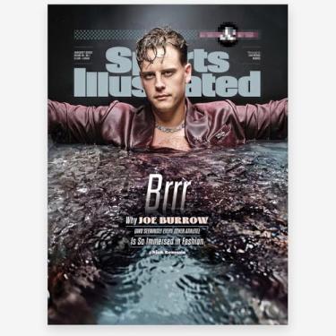 Imagem de WHZKCYH Pôster 2025 Rugby Star Joe Burrow para decoração de parede de quarto de crianças - pôster autografado superstar do futebol em tela para fãs presentes de meninos e adolescentes