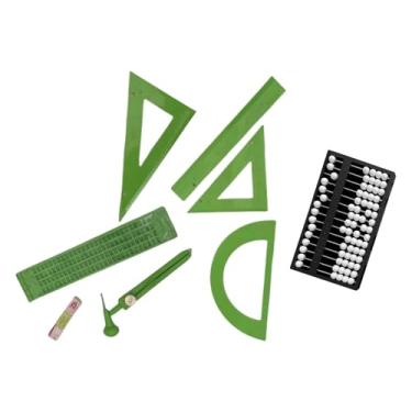 Imagem de predolo Kit de régua de desenho matemático para crianças cegas 9x e ábaco com quadro braille