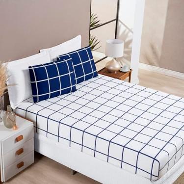 Imagem de Jogo de Cama Austin Queen 03 Peças Marinho, Bia Enxovais