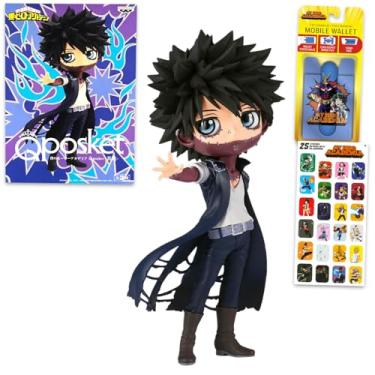 Imagem de My Hero Academia Estatueta Dabi - Pacote com estatueta de anime QPosket de 14 cm com adesivos Dabi Plus, mais para decoração de casa, decoração de quarto | Decorações de casa My Hero Academia