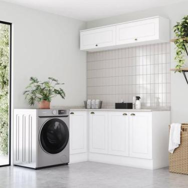 Imagem de Lavanderia Modulada 05 Peças com Tampo Emily - Espresso Móveis