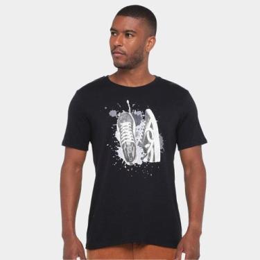 Imagem de Camiseta Olympikus Comfy Splash, Preto, Cinza, GG