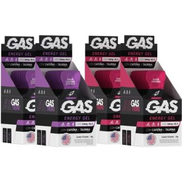 Imagem de Kit 4x Caixas Gas Gel Energético 40 Sachês Bodyaction, Variado