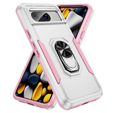 Imagem de SORAKA Capa para Google Pixel 8 com anel de apoio para os pés Capa rígida de PC Capa de TPU macio para amortecedores Capa Google Pixel 8 Capa robusta