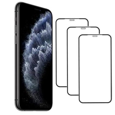 Imagem de Kit 3x Películas de Vidro 3D Temperado H9 Compatível com iPhone 11