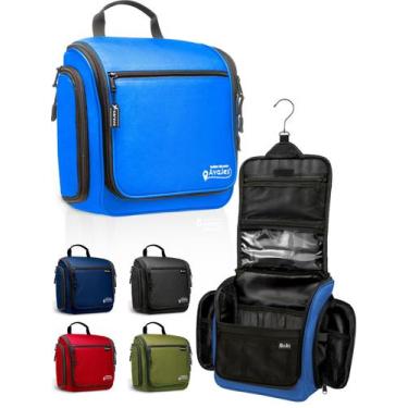 Imagem de Organizador de higiene pessoal AvaJex Large Waterproof Travel Blue Lig