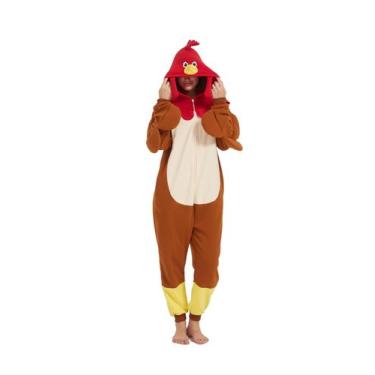 Imagem de Pijama HvnTjvn Turkey Costume, macacão adulto unissex M