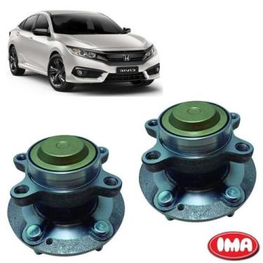 Imagem de Par Cubo Da Roda Traseira Com Rolamento - Civic 2017 A 2019 - Al-77 - 