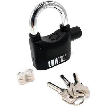 Imagem de Super Cadeado Antifurto Com Alarme Mega Resistente 10Mm - Luatek