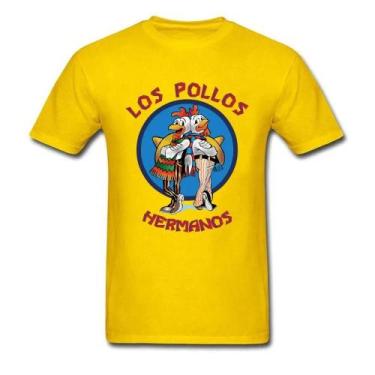 Imagem de Camisetas Breaking Bad Los Pollos Hermanos 3D - Manga Curta - Adulto e