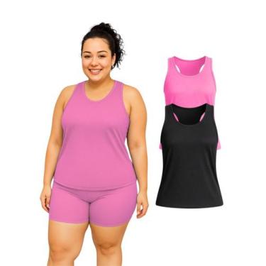 Imagem de Kit 2 Regata Nadador Dryfit Fitness Academia Plus Size - Ast Store, G1