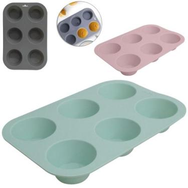 Imagem de Forma De Silicone Retangular Para Cupcake Com 6 Cavidades - FRATELLI
