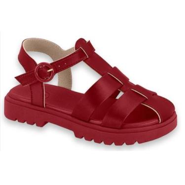 Imagem de Sandalia Infantil Menina Papete Tratorada Molekinha 2344145, Cherry me