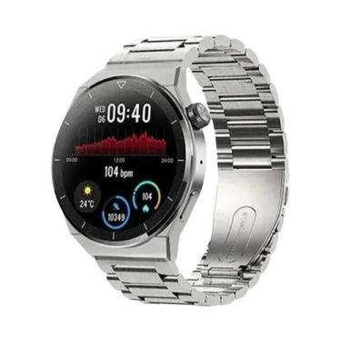 Imagem de Relógio Inteligente Bluetooth Unissex Ola Esporte GT5Pro Com GPS, Moni