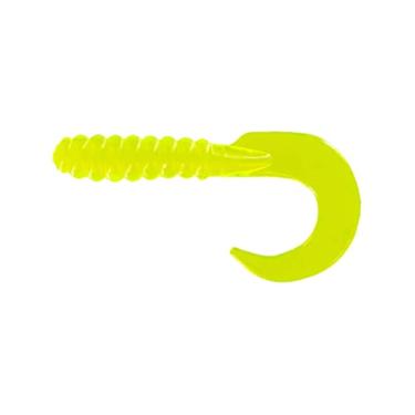 Imagem de Big Bite Baits 5 cm CURL Tail GRUB/Chartreuse (pacote com 100)