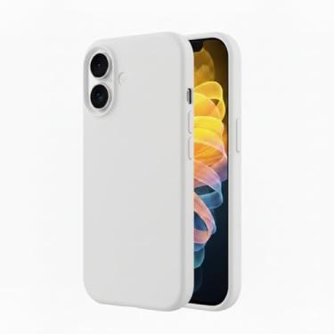 Imagem de Capa Case Premium Compatível iPhone 17 Silicone Macio Interior Veludo Proteção De Câmera Anti Impacto Reforçada Aveludada (BRANCO)
