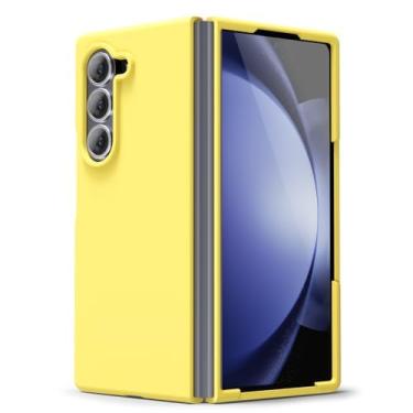 Imagem de oakxco Capa para celular Samsung Galaxy Z Fold 6 de silicone líquido, gel de borracha macia com aderência fina e macia para mulheres e homens, capa feminina lisa de TPU fosco liso com proteção para