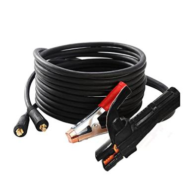 Imagem de Conjunto de abraçadeiras de terra para soldagem de 300 A Groud para máquina de solda por arco Mig TIG, suporte de elétrodos, cabo de 5 m braçadeira de terra, cabo de 3 m