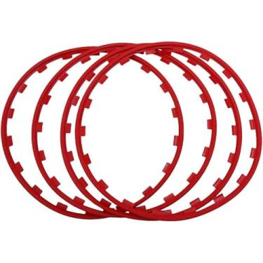 Imagem de Protetores De Roda De Liga Leve, Protetores De Aro De Rodas 16/17/18/19/20in, 4pcs Aros Automotivos Guarda Proteção De Guarnição, Para Todos Os Modelos De Carros