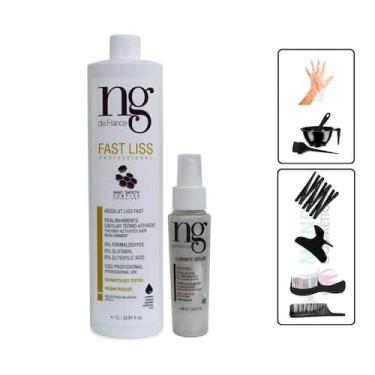 Imagem de Kit Fast Liss 1L e Iluminate Serum 60mL Ng de France - NG France