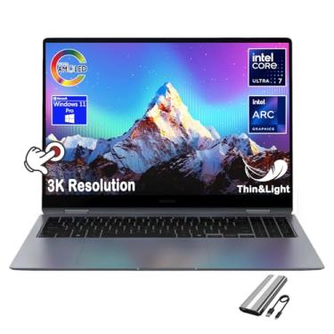 Imagem de SAMSUNG Laptop Galaxy Book4 Pro Business, tela sensível ao toque 3K AMOLED de 14 polegadas, Intel 16-Core Ultra 7 155H, bateria de longa duração, fina e leve, webcam IA 1080P, Windows 11Pro, com PSD