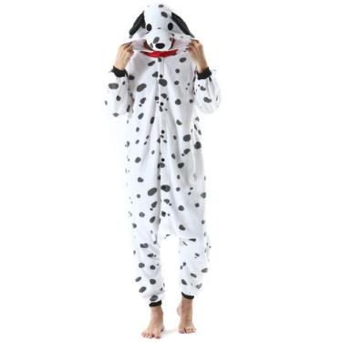 Imagem de Pijama de Natal com macacão DarkCom Dalmatian Adult Polar Fleece