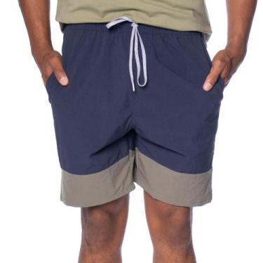 Imagem de Short Masculino Nicoboco Detalhe Logo Marinho/Verde, Marinho, Verde, P